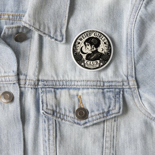Offizieller Mitglieder-Button des Weird Girls Club Button (Beispiel)