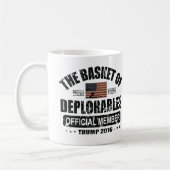 Offizieller Mitgliedskorb von Deplorables Kaffeetasse (Links)