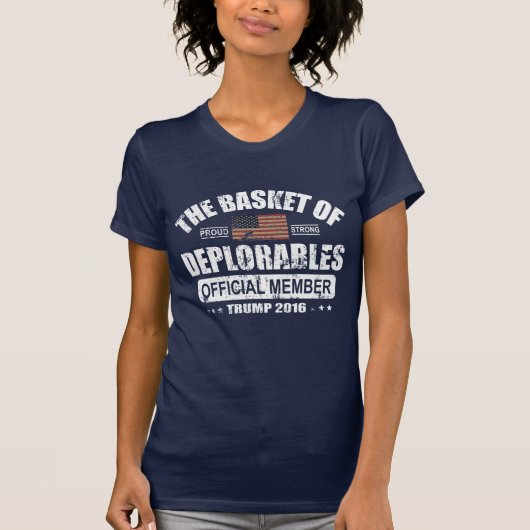 Offizieller Mitgliedskorb von Deplorables T-Shirt (Vorderseite)