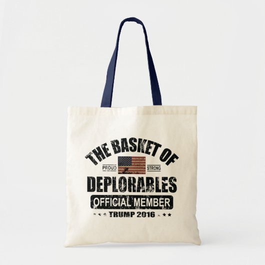 Offizieller Mitgliedskorb von Deplorables Tragetasche (Vorne)