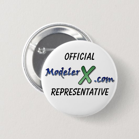 Offizieller ModelerX.com-Vertreter-Knopf Button (Vorne & Hinten)