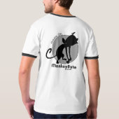 Offizieller MonkeyByte.com-T - Shirt (Schwarz voll)