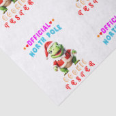 Offizieller Nordpol Cookie Tester Weihnachten Seidenpapier (Detail)