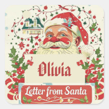 Offizieller Nordpol Postaufkleber | Weihnachtsmann