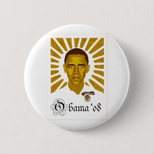 Offizieller Obama-Knopf #7 Button (Vorderseite)