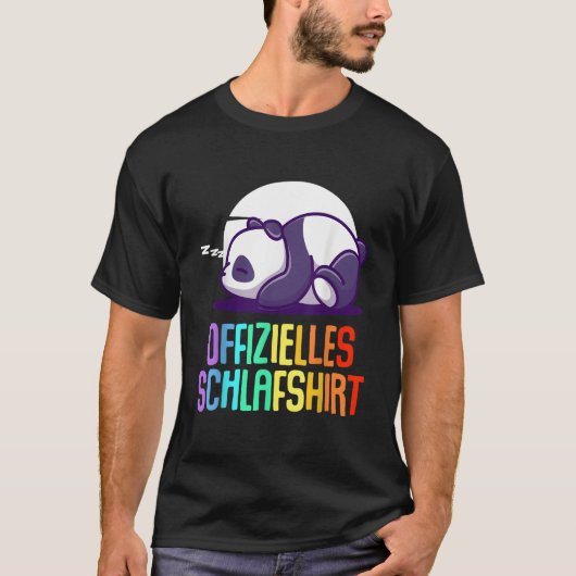 Offizieller Panda Panda Bär Schlaf T-Shirt (Vorderseite)