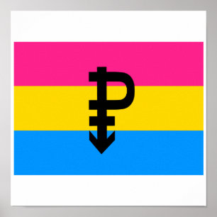 OFFIZIELLER PANSEXUELLER FLAG POSTER