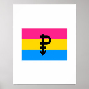 OFFIZIELLER PANSEXUELLER FLAG POSTER