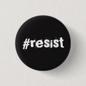 Offizieller #RESIST Knopf Button (Vorderseite)