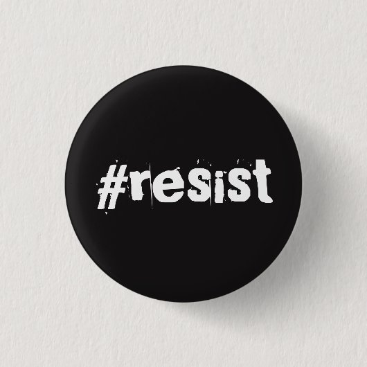 Offizieller #RESIST Knopf Button (Vorderseite)