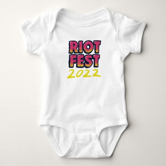 Offizieller Riot Fest Baby Strampler (Vorderseite)