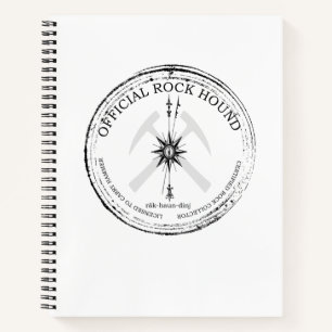Offizieller Rockhound: Certified Rock Collector Notizblock