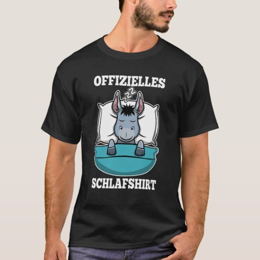 Offizieller Schlaf-Shirt Esel-Schlafanzug T-Shirt (Vorderseite)