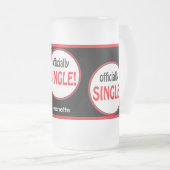 Offizieller Single Mattglas Bierglas (VorderseiteRechts)