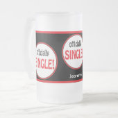 Offizieller Single Mattglas Bierglas (Vorderseite Links)