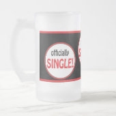 Offizieller Single Mattglas Bierglas (Links)