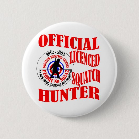 Offizieller squatch Jäger Button (Vorderseite)