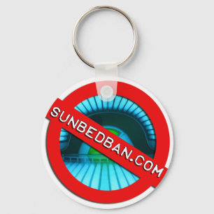 Offizieller Sunbedban.com-Schlüsselanhänger Schlüsselanhänger