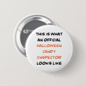 offizieller Süßwareninspektor Button (Vorne & Hinten)