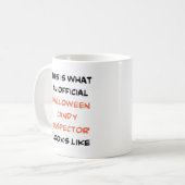 offizieller Süßwareninspektor Kaffeetasse (Vorderseite Links)