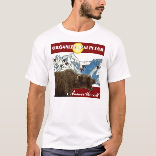 offizieller T - Shirt Organize4Palin.com (Vorderseite)