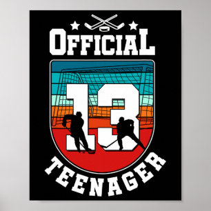 Offizieller Teenager 13. Geburtstag 13-jähriger Ju Poster