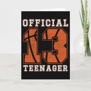 Offizieller Teenager 13. Geburtstag Junge Party By Karte