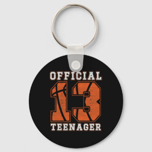 Offizieller Teenager 13. Geburtstag Junge Party By Schlüsselanhänger