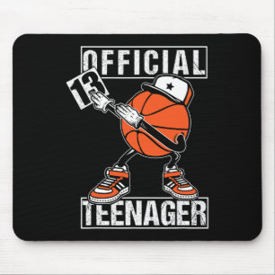 Offizieller Teenager 13. Geburtstag Junge Spaß Bys Mousepad