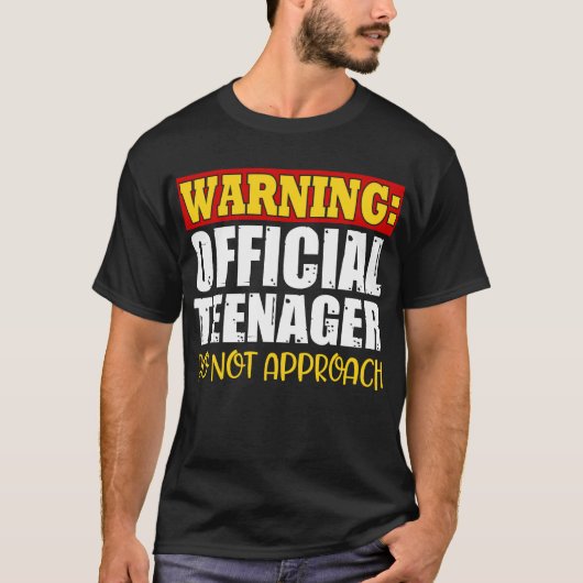 Offizieller Teenager 13 Jahre alt Funny 13. Geburt T-Shirt (Vorderseite)