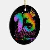 Offizieller Teenager in Regenbogenfarben 13. Gebur Keramik Ornament (Rechts)
