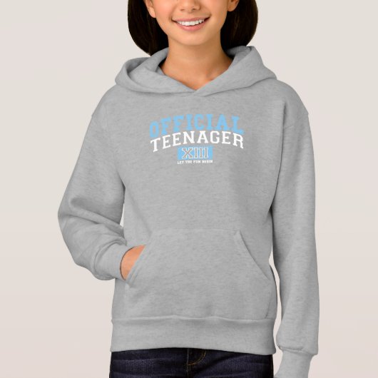 OFFIZIELLER TEENAGER XIII Ließ DEN Spaß BEGINN Hoodie (Vorderseite)