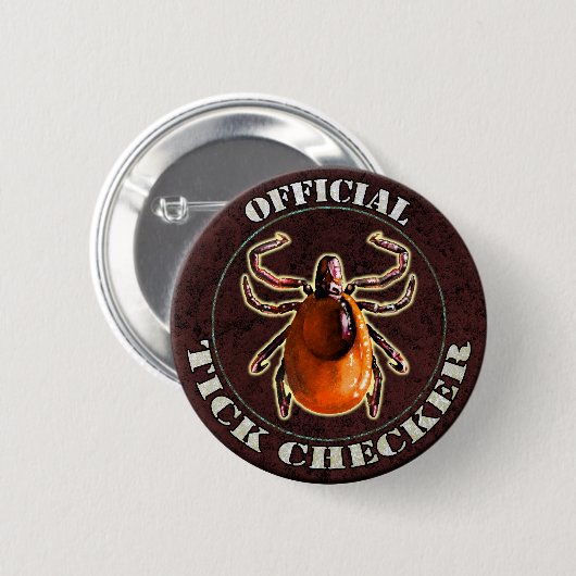 Offizieller Ticken-Schachbrettknopf Button (Vorne & Hinten)