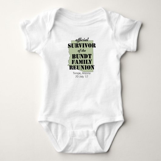 Offizieller Überlebender Baby Strampler (Vorderseite)