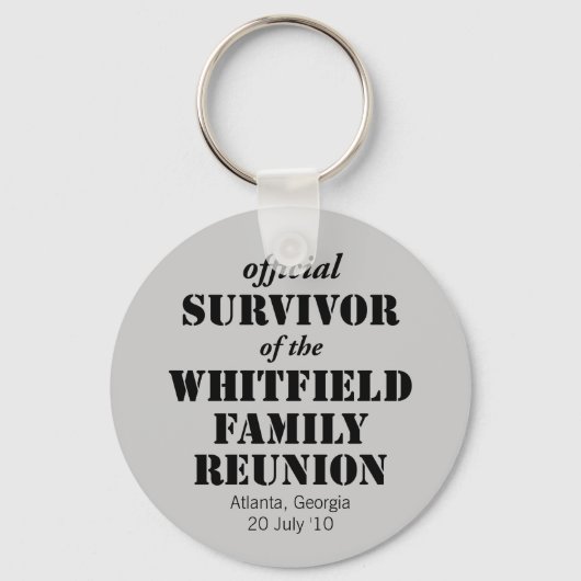 Offizieller Überlebender unserer Wiedersehen Schlüsselanhänger (Vorderseite)