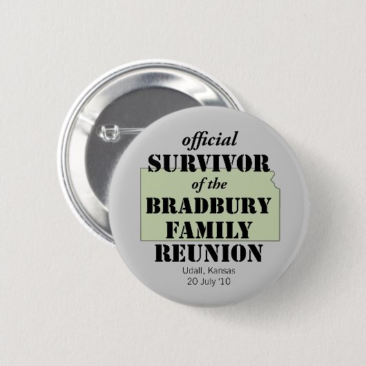 Offizieller Überlebender von Family Wiedersehen - Button (Vorne & Hinten)