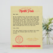 Offizieller Vintager Weihnachtsbrief Feiertagskarte (Stehend Vorderseite)