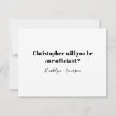 Offizieller Vorschlag Ehe Einladung (Rückseite)