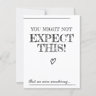 Offizieller Vorschlag.Werden Sie uns heiraten? Einladung