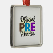 Offizieller Vorschullehrer Ornament Aus Metall (Rechts)