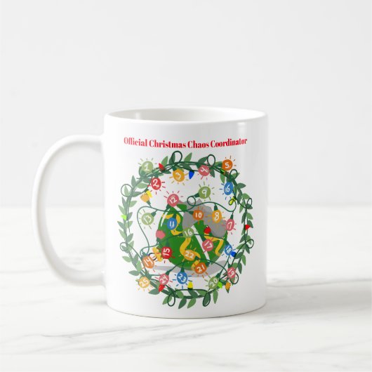 Offizieller Weihnachts-Chaos-Koordinator Kaffeetasse (Links)