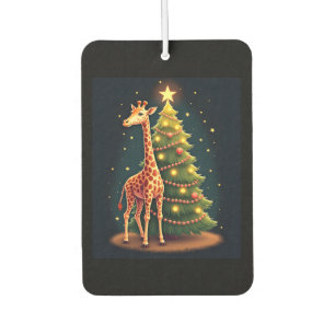 Offizieller Weihnachts-Giraffen-Baumschmuck Lustig Autolufterfrischer