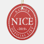 Offizieller Weihnachtsfeiertag Keramik Ornament (Links)