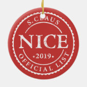 Offizieller Weihnachtsfeiertag Keramik Ornament (Hinten)