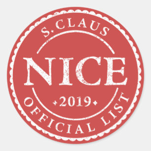 Offizieller Weihnachtsfeiertag Runder Aufkleber