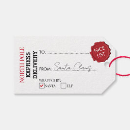 Offizieller Weihnachtsgeschenk aus dem Nordpol Geschenkanhänger