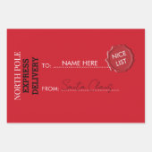 Offizieller Weihnachtsgeschenk aus dem Nordpol Geschenkpapier Set (Vorderseite 3)