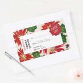 Offizieller Weihnachtsgeschenk Gegenwart Nordpol R Rechteckiger Aufkleber (Umschlag)