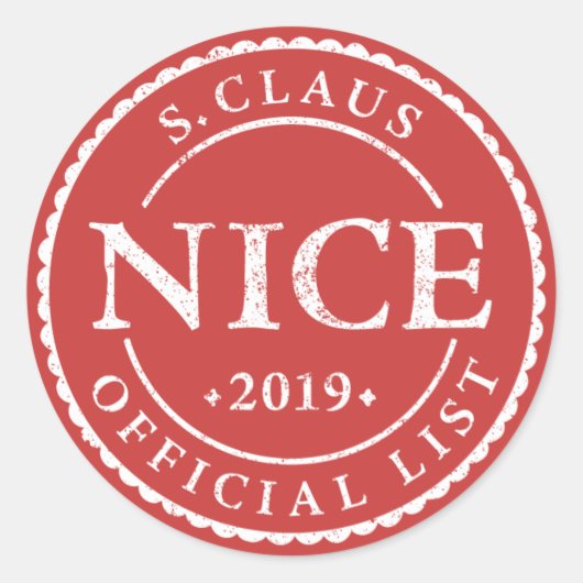 Offizieller Weihnachtskalender Weihnachten Runder Aufkleber (Vorderseite)