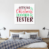 Offizieller Weihnachtskekse Leinwanddruck (Insitu (Schlafzimmer))